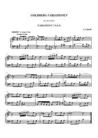 Variations Goldberg 7, 8, 9 - Johann Christian Bach
